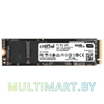SSD диск Crucial P1 1TB (CT1000P1SSD8)